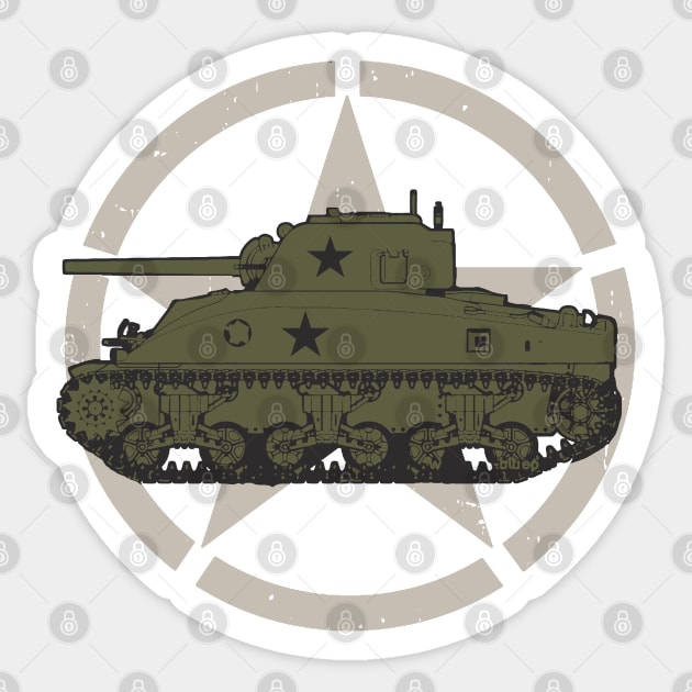 M4 Sherman | World War 2 Vehicle Sticker by Distant War